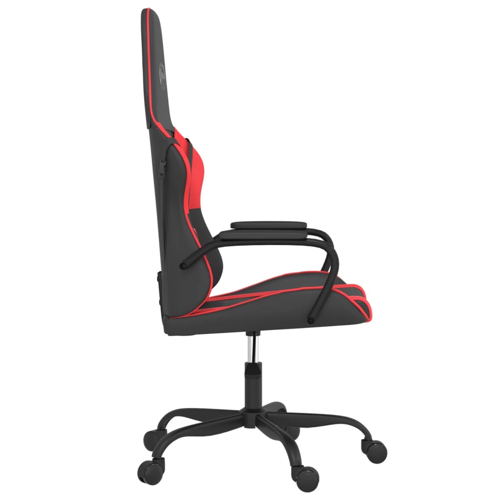 Gaming-Stuhl mit Massagefunktion Schwarz und Blau Kunstleder