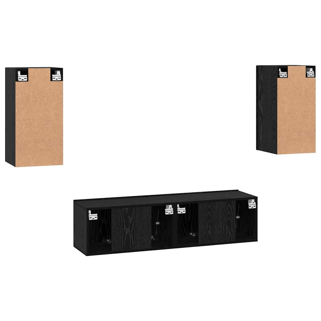 4-tlg. TV-Schrank-Set Weiß Holzwerkstoff