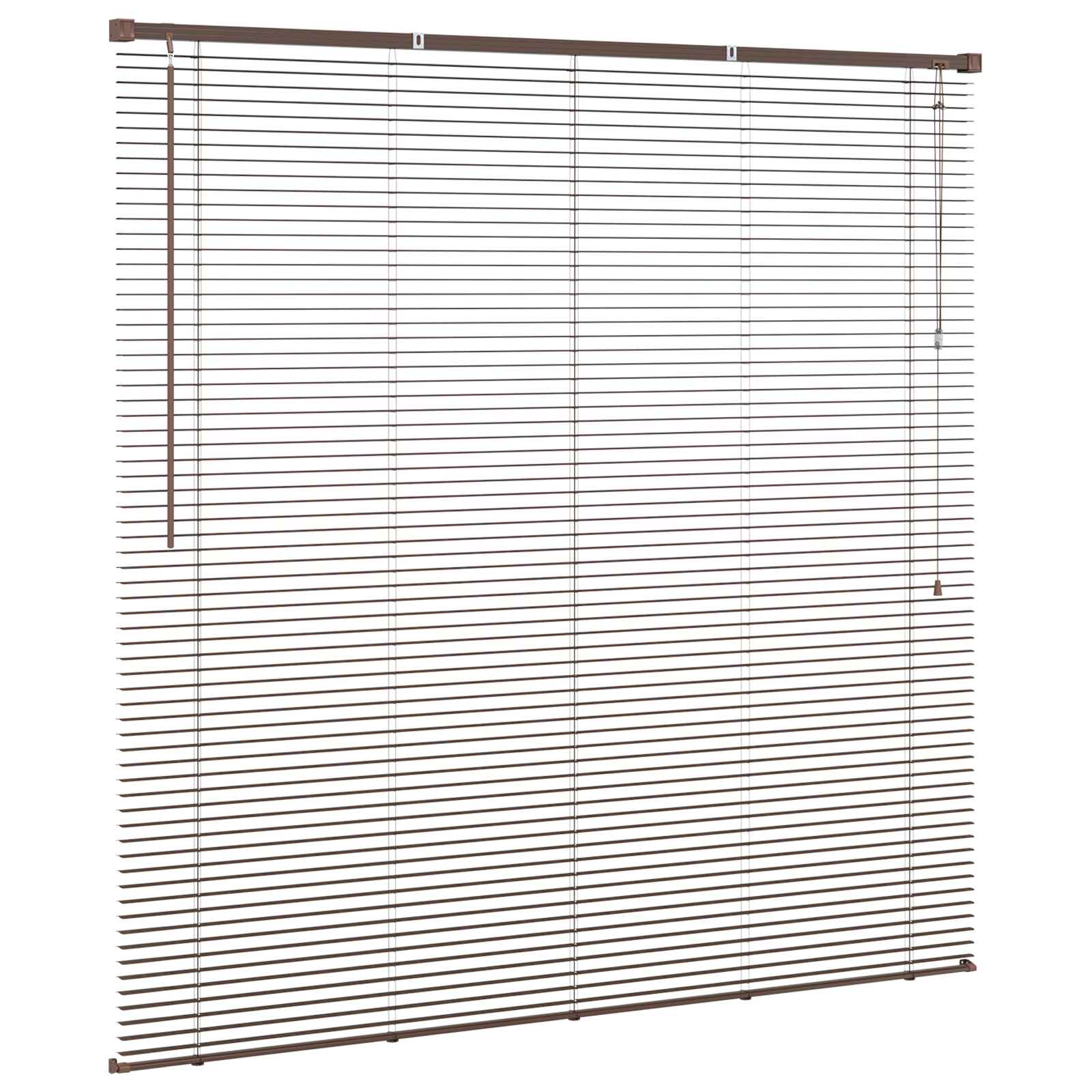 Jalousie Silber Grau 150 x 40 cm 25 mm PVC
