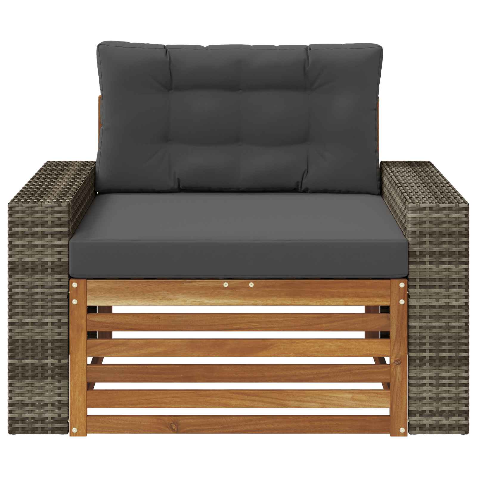 2 Stück Outdoor-Sofa Natur