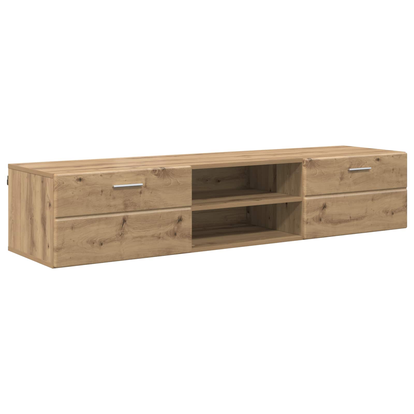 Highboard mit Regal FLORIN Weiß 60 x 35 x 182 cm Holzwerkstoff