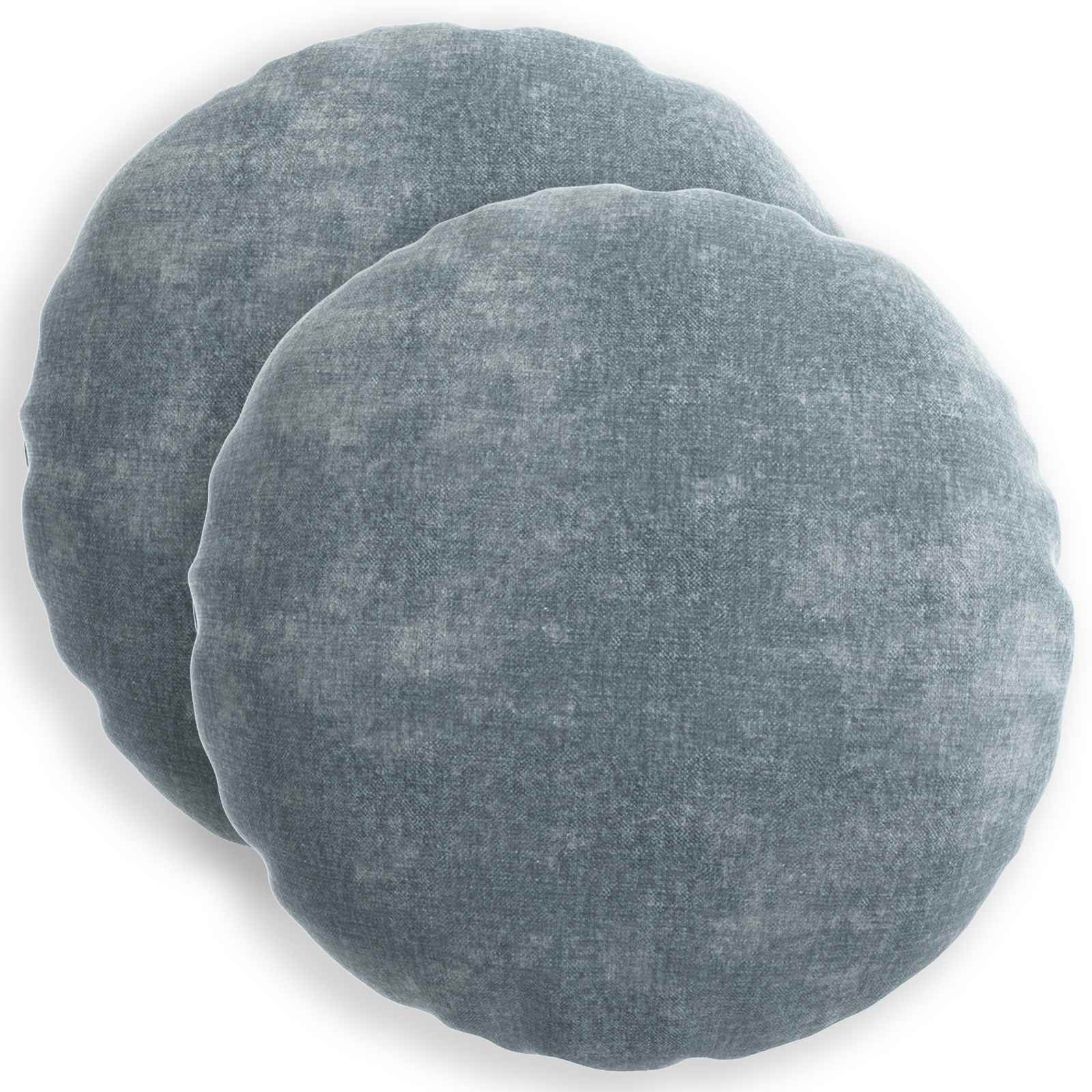 Kissenbezug 6 Stk. HEERLEN Dunkelgrau 30 x 30 cm Chenille-Stoff