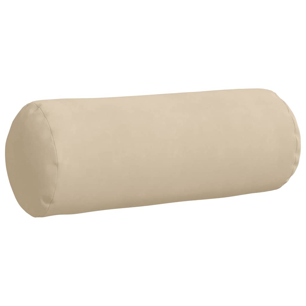 Bolsterkissen 2 Stück Taupe Ø 15 x 40 cm Mikrofaserstoff