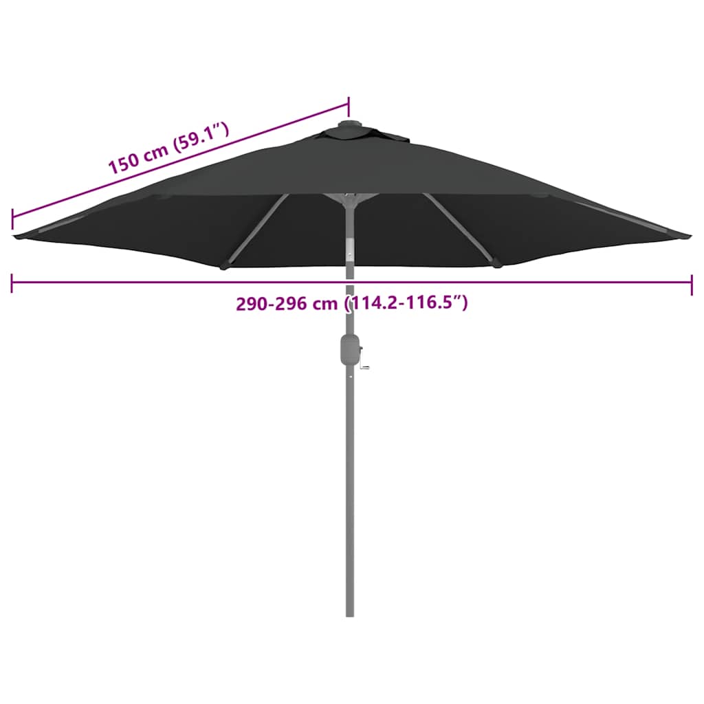 Ersatzbezug für Sonnenschirm Grün 300 cm