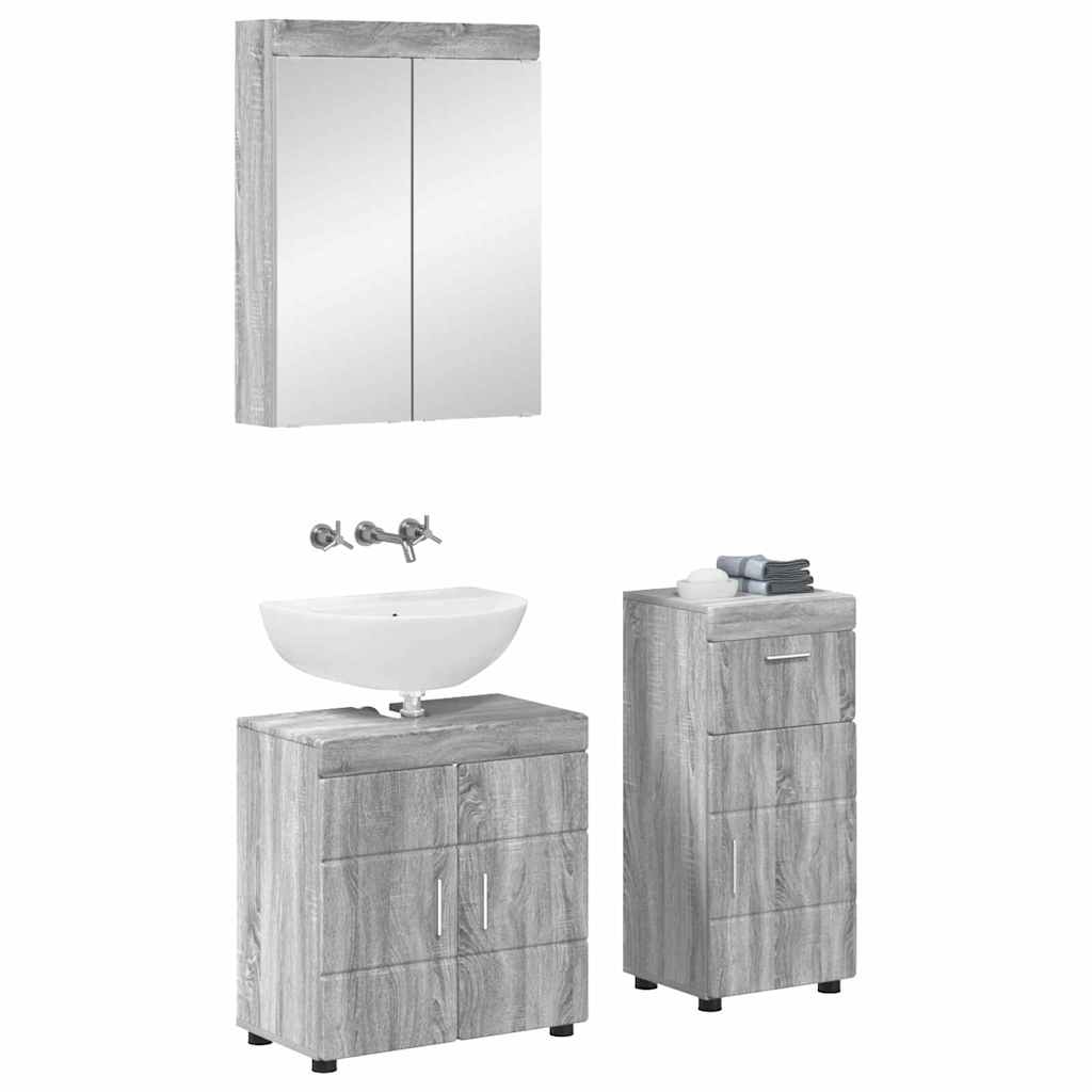 Badezimmermöbel-Set TULUM 2 pcs Weiß 60 x 34 x 63 cm