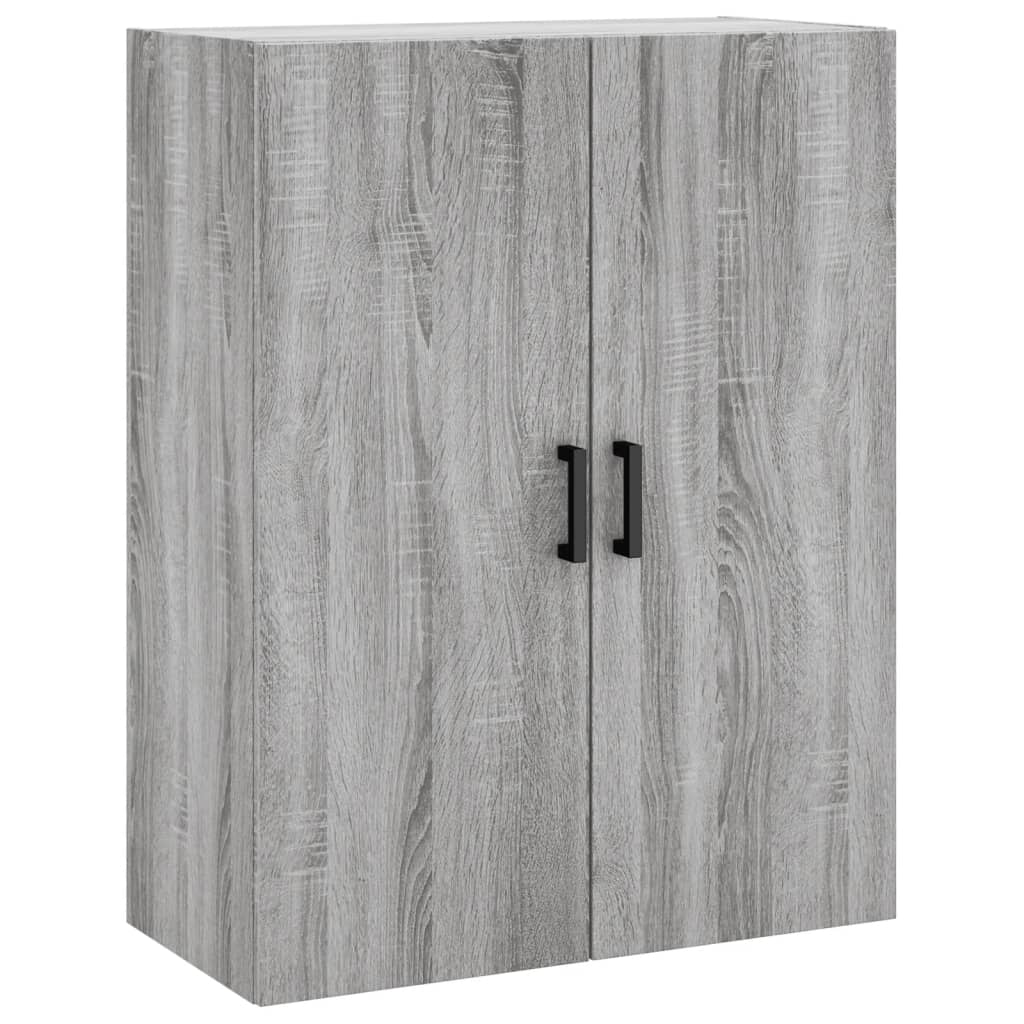 Highboard Betongrau 69,5x34x180 cm Holzwerkstoff