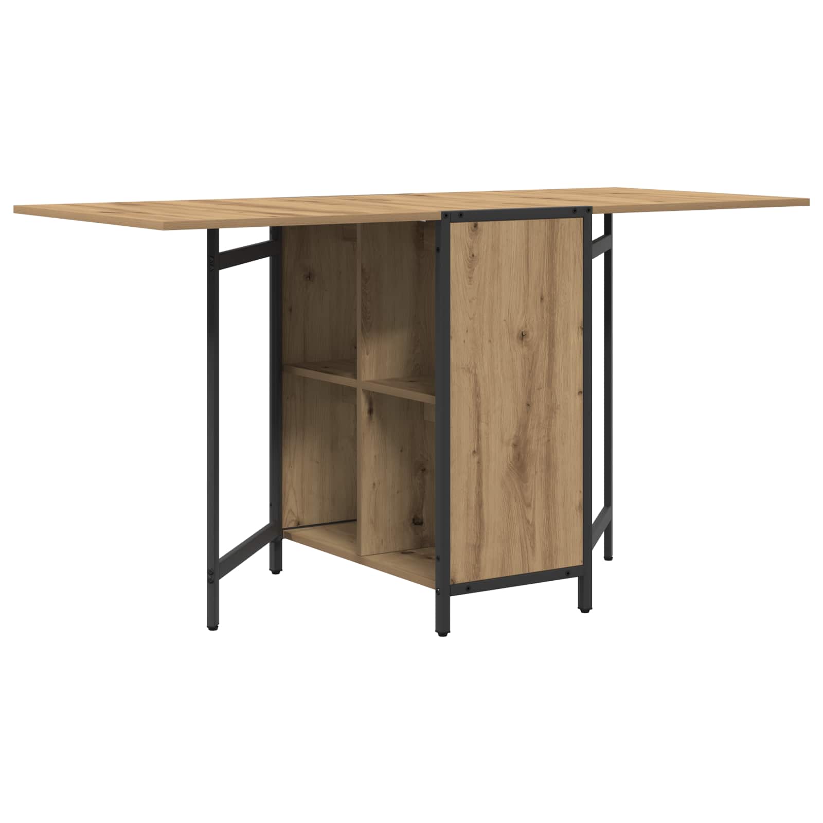 Esstisch 144 x 60 x 75 cm Holzwerkstoff Schwarze Eiche