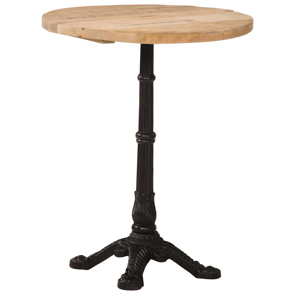 Bistrotisch 60x60x77 cm Raues Mangoholz