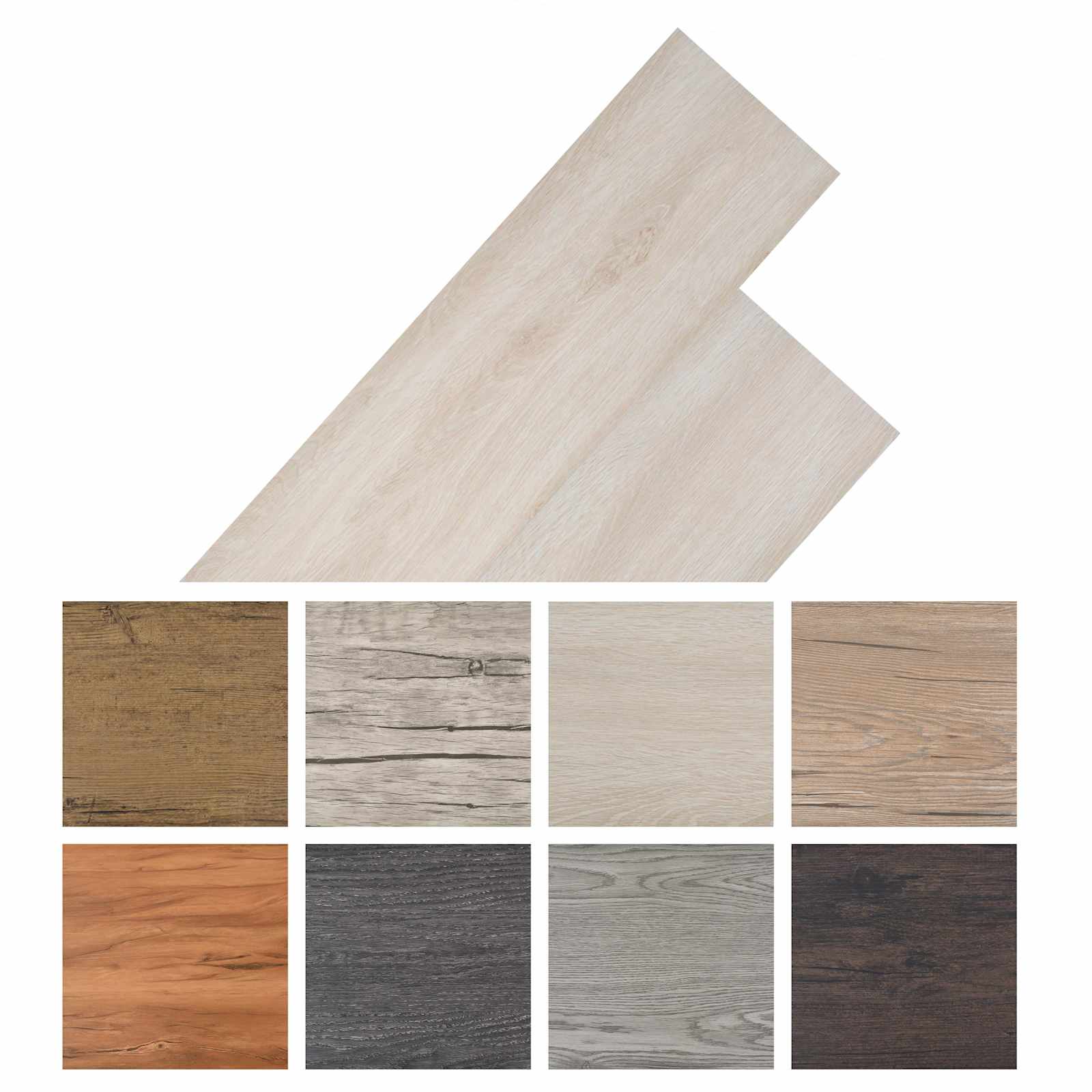Bodenplanken 18 pcs Walnussbraun 5,26 m² PVC