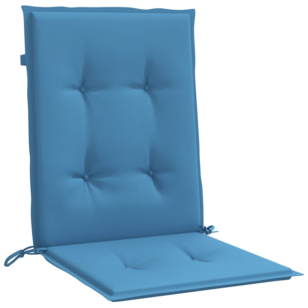Niedriglehner-Auflagen 2 Stk Melange Anthrazit 100x50x7cm Stoff