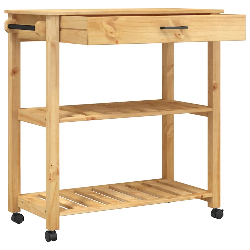 Küchenwagen MONZA 48x40x88,5 cm Massivholz Kiefer