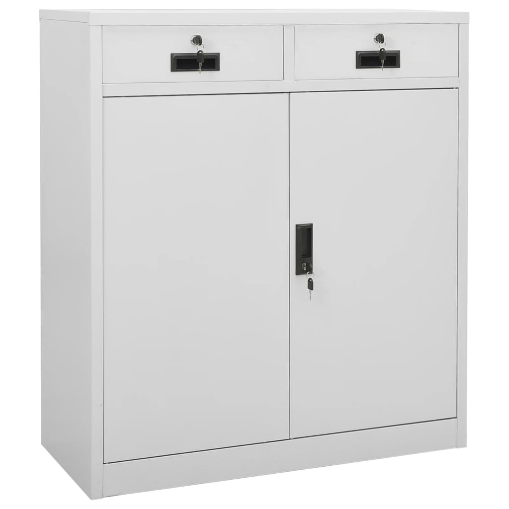 Büroschrank mit Pflanzkasten Anthrazit 90x40x125 cm Stahl