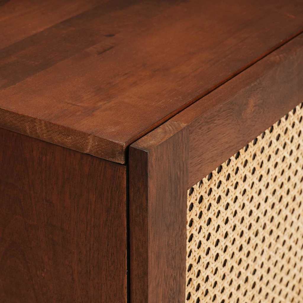Nachttisch Braun 40 x 33,5 x 46 cm Massivholz Akazie