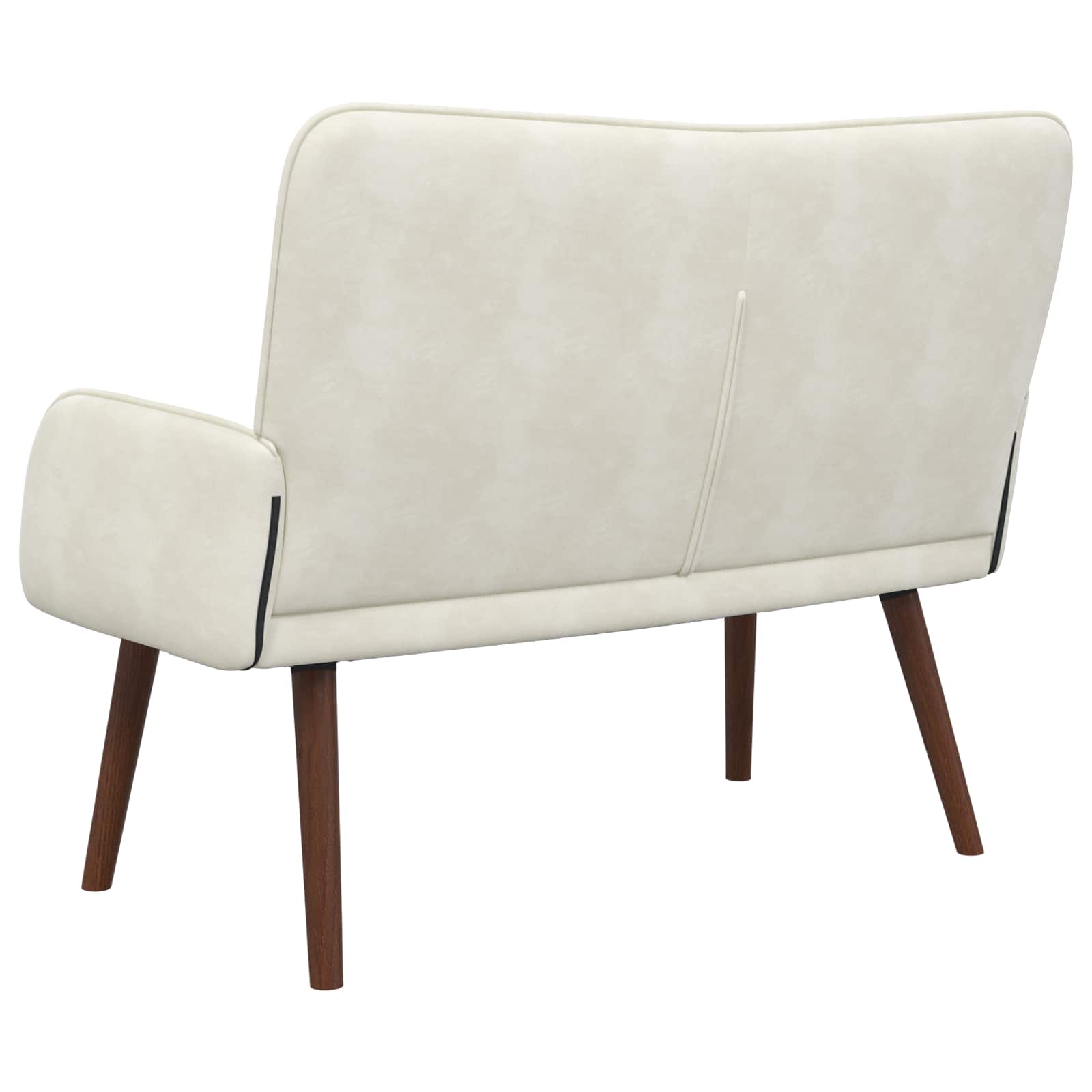 2-Sitzer Sofa Hellgrau 115 x 61 x 87 cm Samt (V)