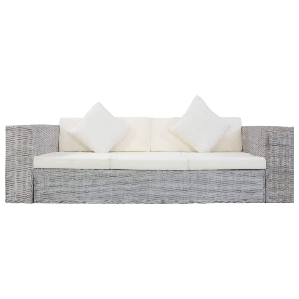 2-Sitzer Sofa Echtes Rattan