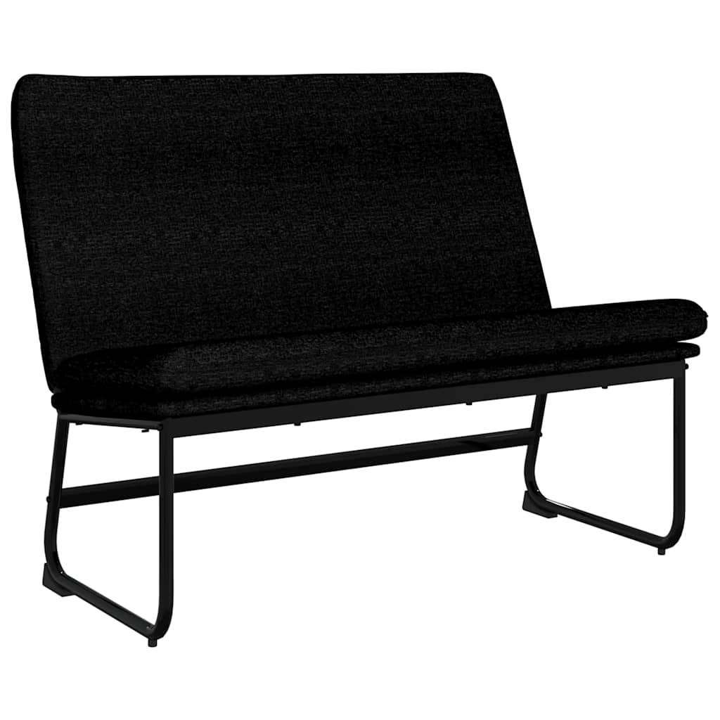 Sitzbank Hellgrau 100x75x76 cm Stoff