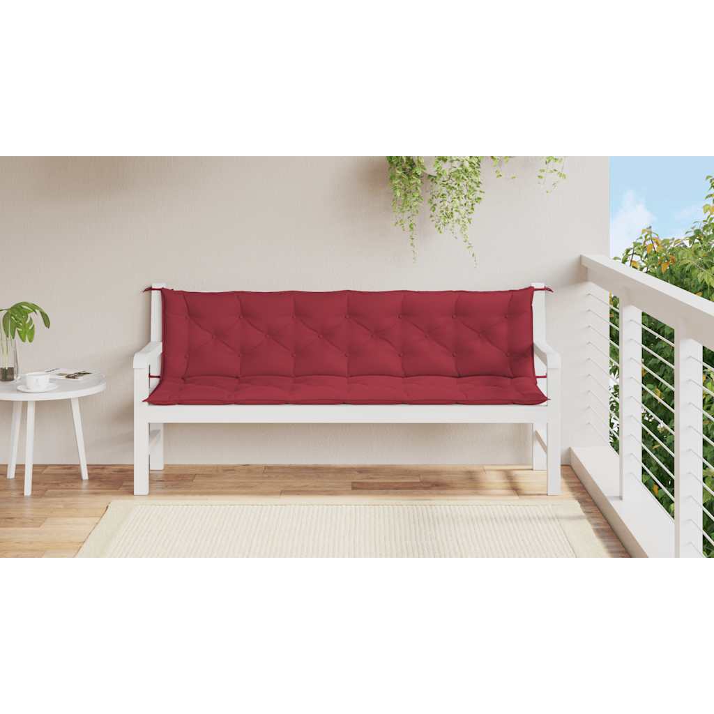 Gartenbank-Auflage Anthrazit 100x(50+50)x7 cm Oxford-Gewebe