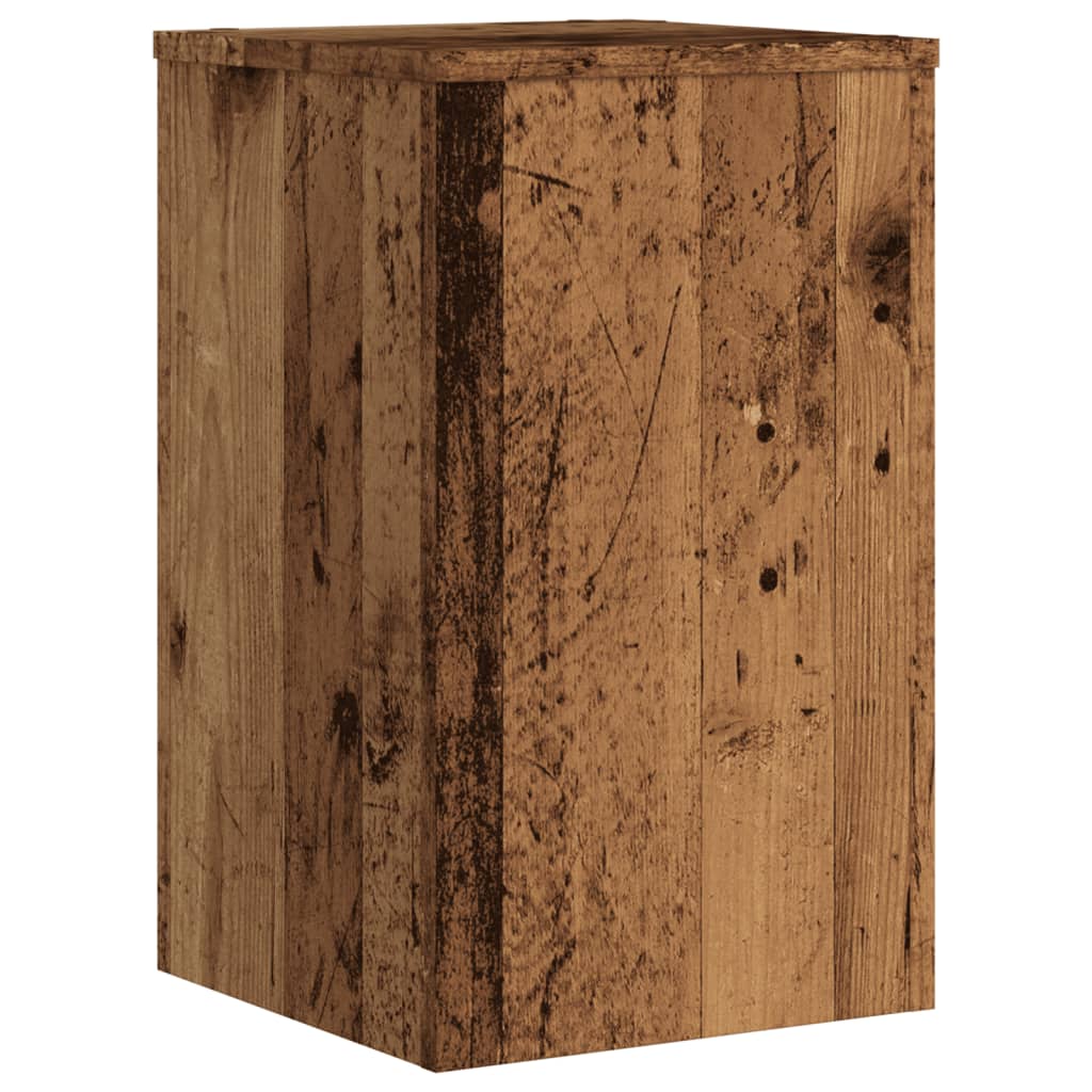 Pflanzenständer 2 Stk. Weiß 33x33x100 cm Holzwerkstoff