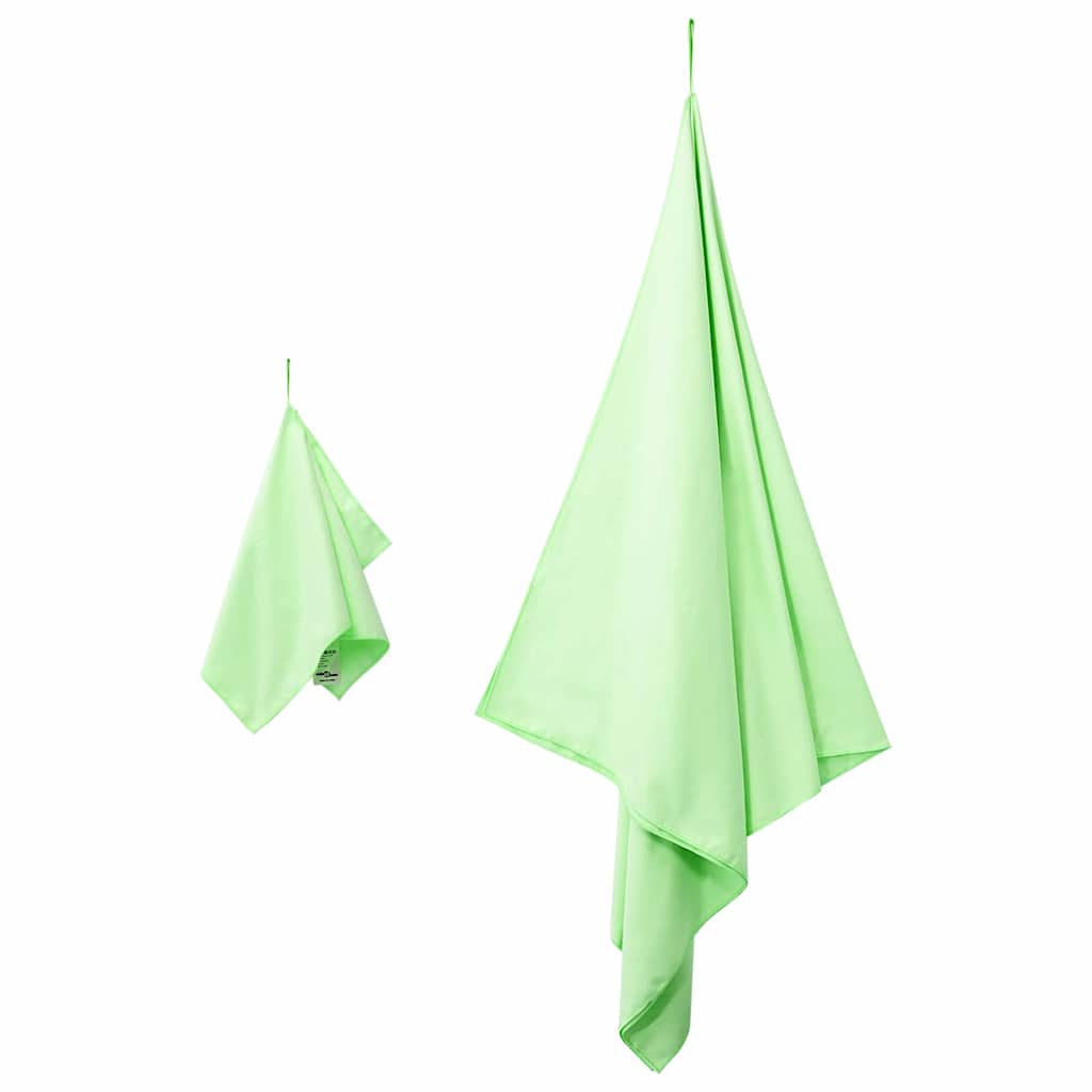 Sporthandtuch Set 2 pcs Dunkelgrau Stoff