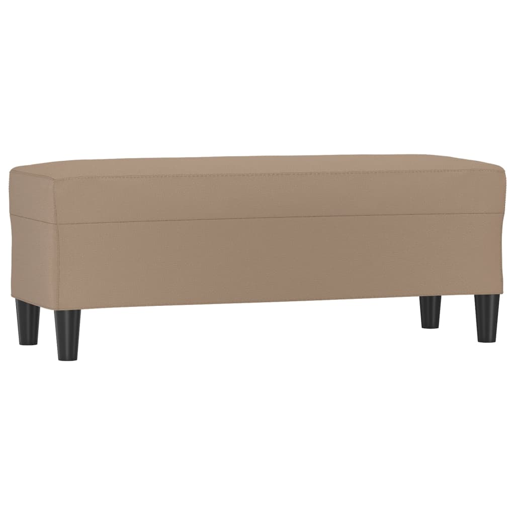 Sitzbank Schwarz 70x35x41 cm Kunstleder