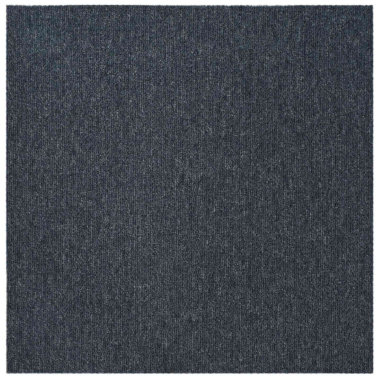 Teppichfliese Hellgrau mit Streifen 50 x 50 cm 4 pcs