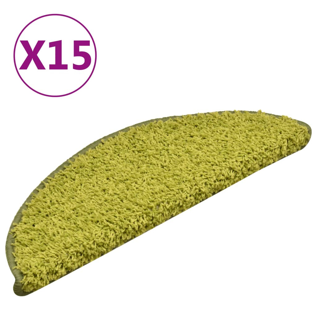 Stufenmatten 15 Stk. 56x17x3 cm Grau Halbrund