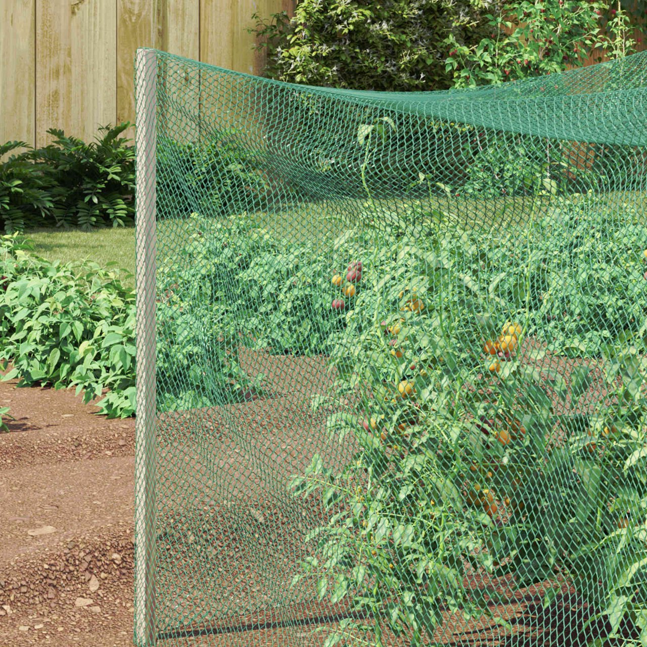 Vogelschutznetz Grün 2 x 5 m Polyethylen