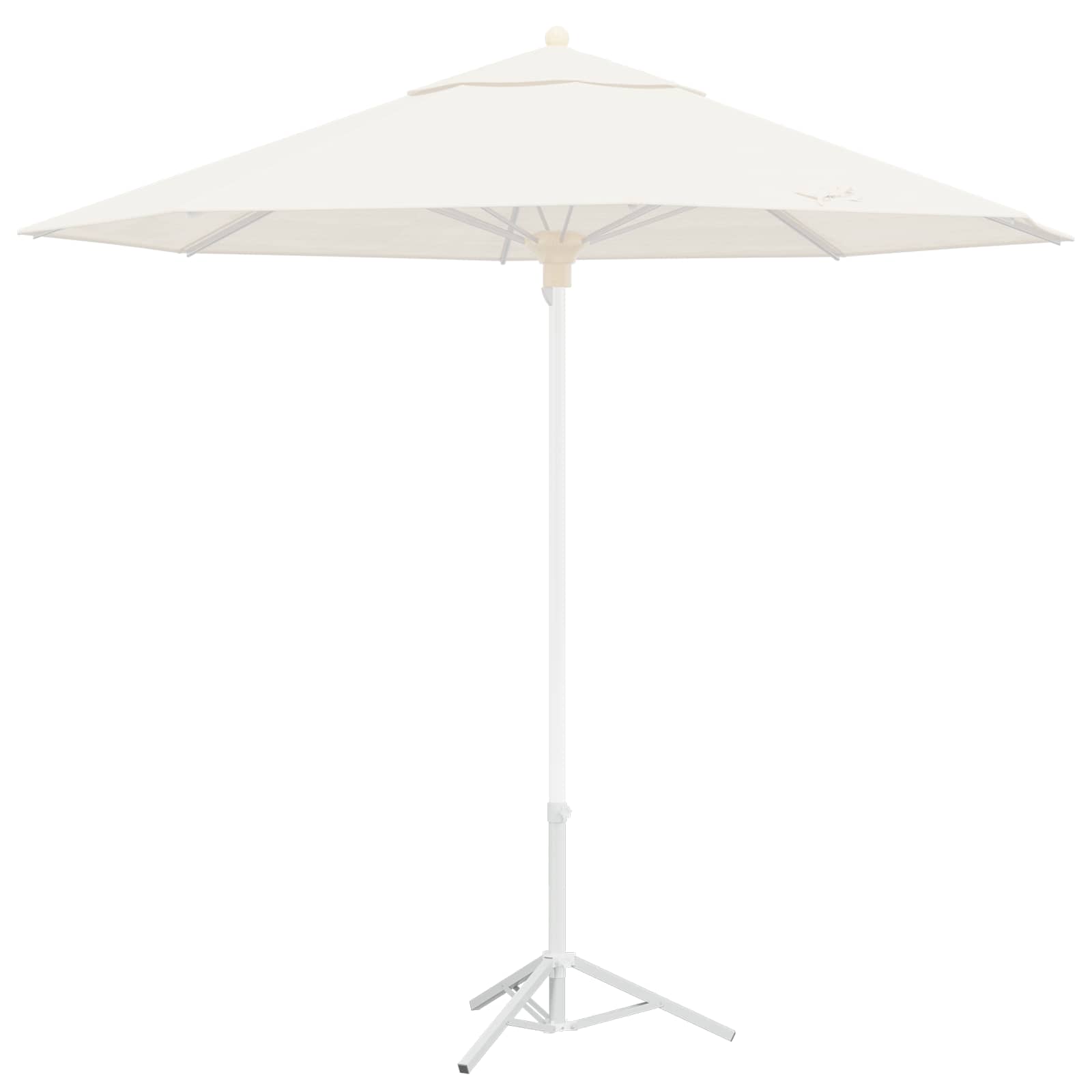 Sonnenschirmständer Weiß Stahl für 25-32 mm Mast