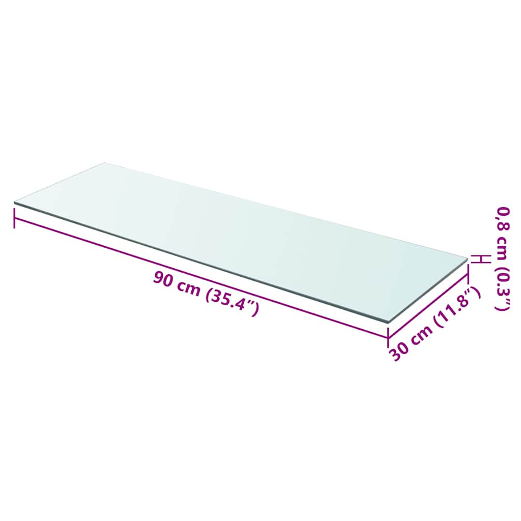 Regalboden Glas Transparent 20x12 cm