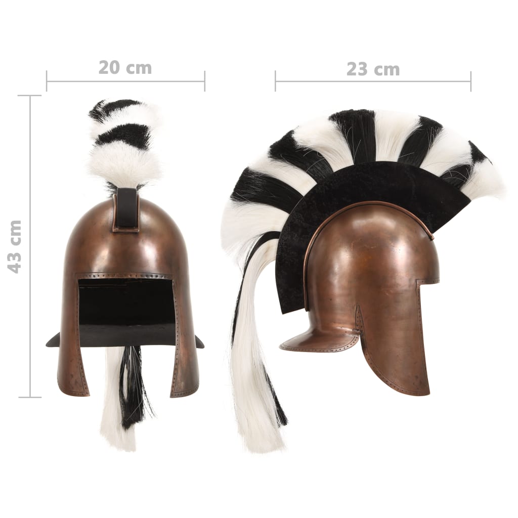 Preußische Pickelhaube Antik Replik für LARP Schwarz Stahl