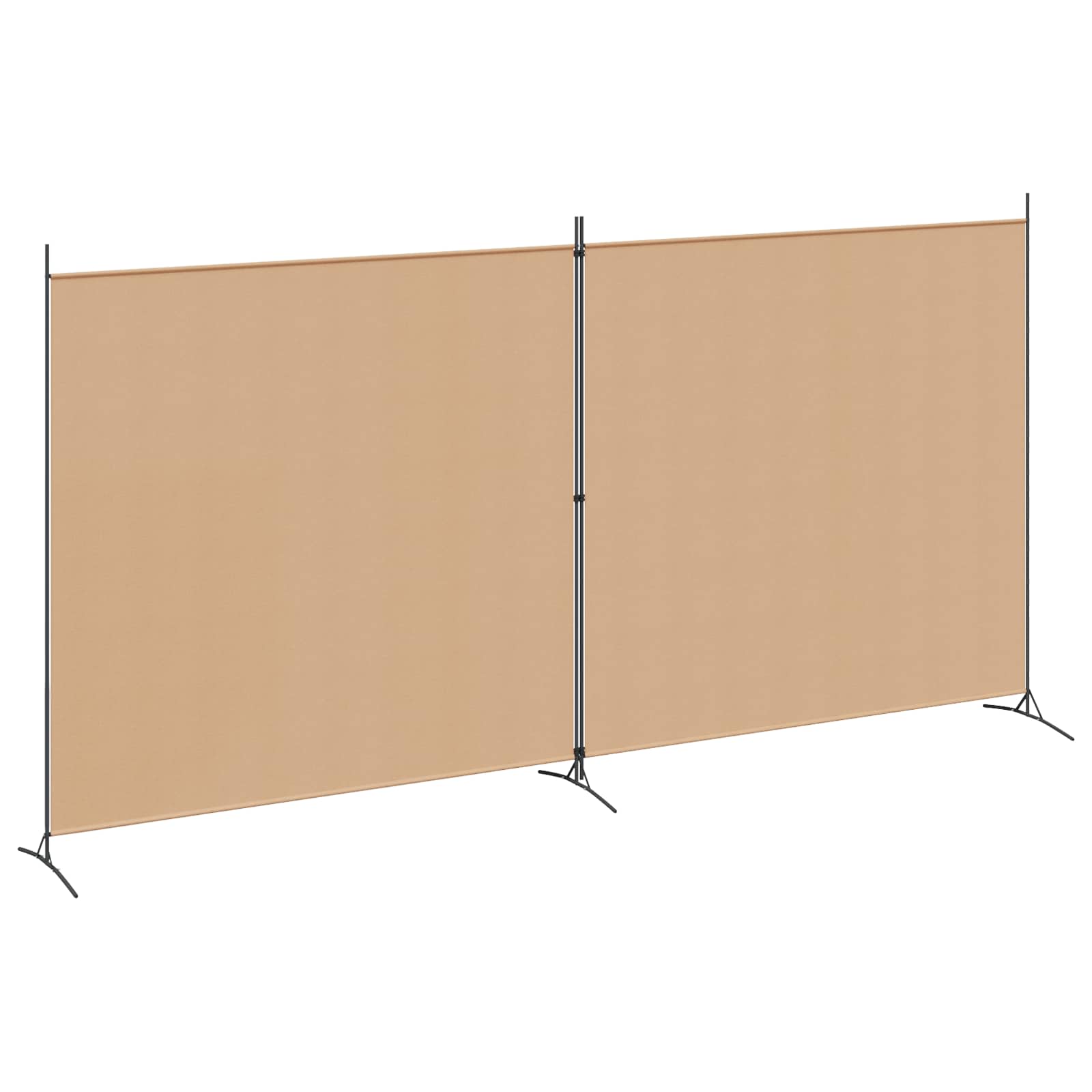 Einzel Panel Raumteiler Beige 175 x 180 cm Stoff
