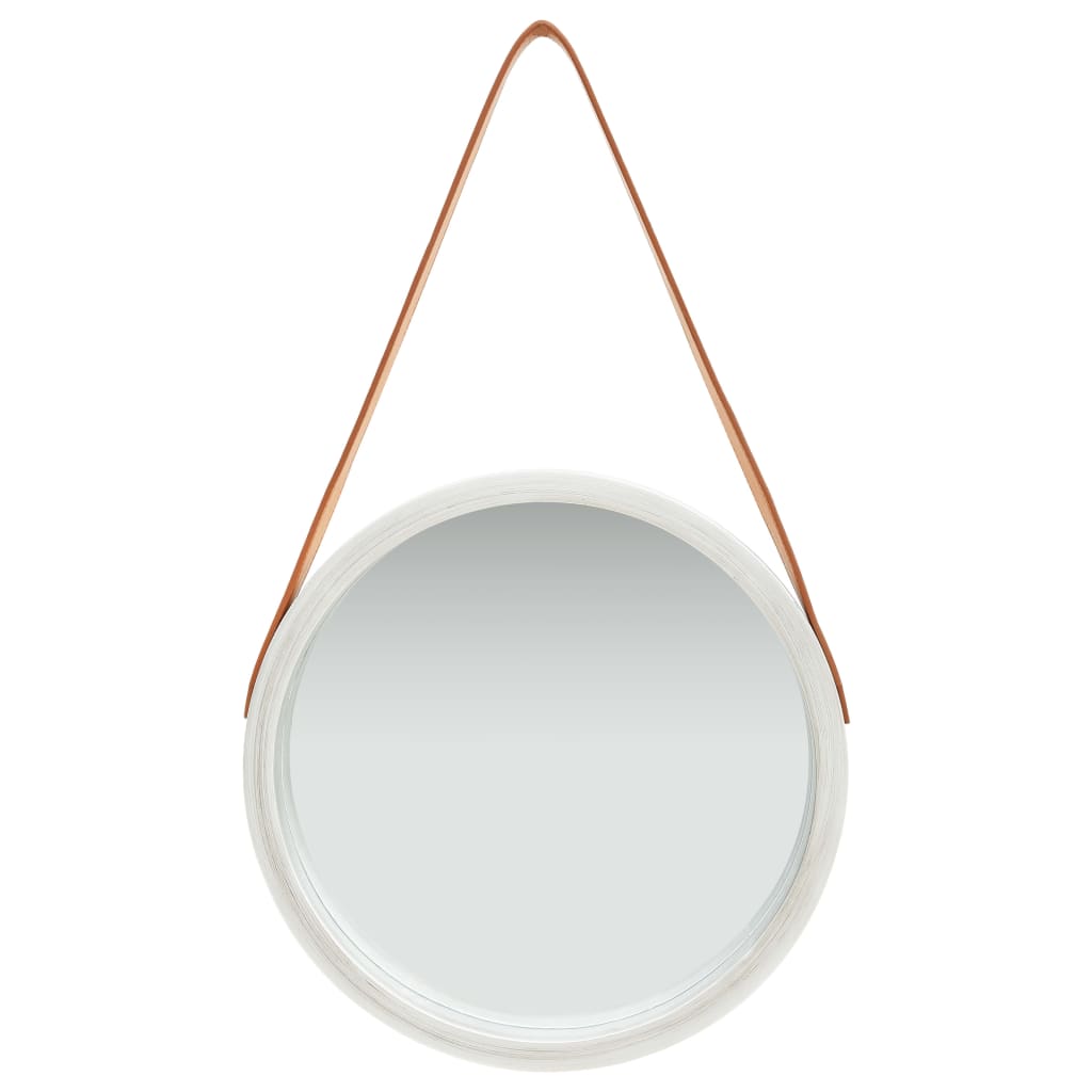 Wandspiegel mit Riemen 60 cm Golden