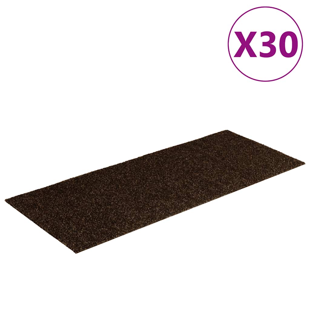 Stufenmatten Selbstklebend 15 Stk. 60x25 cm Hellbraun Rechteckig