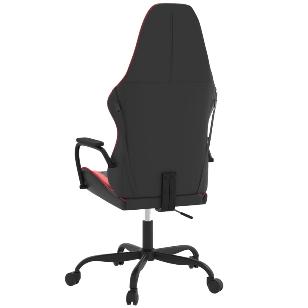Gaming-Stuhl mit Massagefunktion Schwarz und Blau Kunstleder