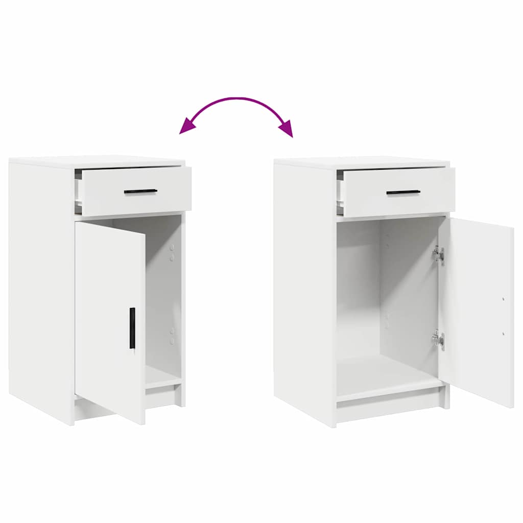 Schminktisch mit Spiegelbeleuchtung 3 pcs Weiß Holzwerkstoff