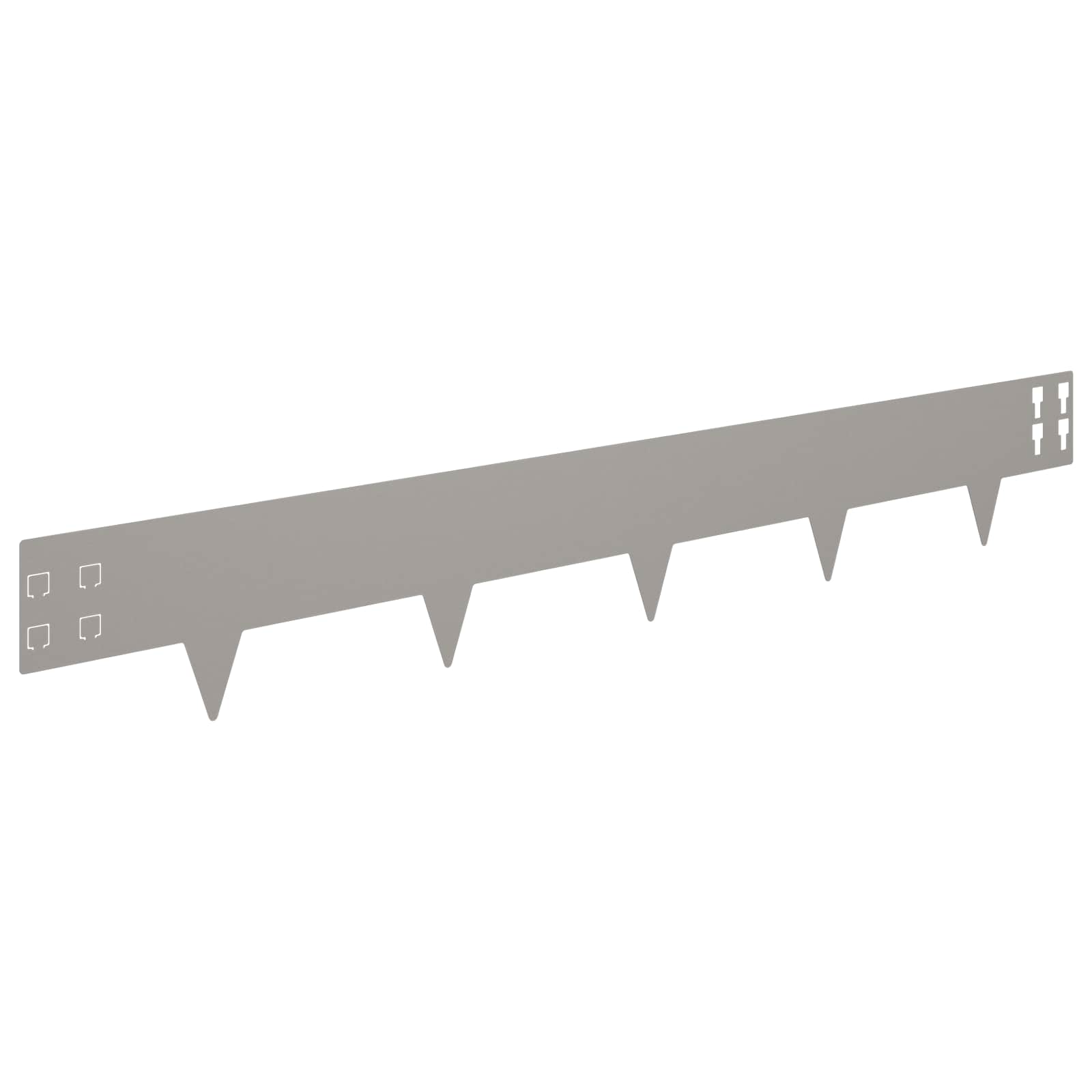 Raseneinfassung 10 pcs 100 x 12 cm Stahl Schwarz