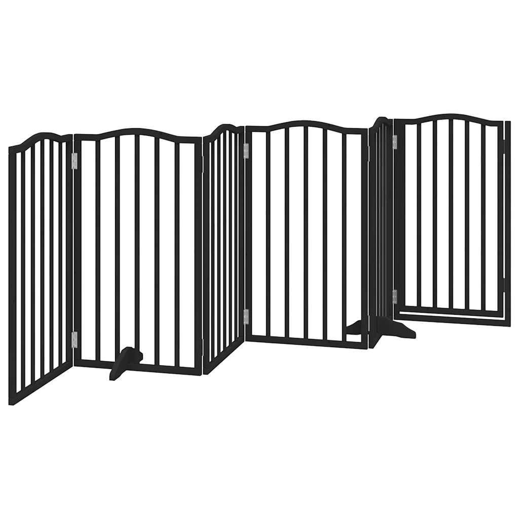 3-tlg. Hundetor Faltbar 150 cm Pappelholz