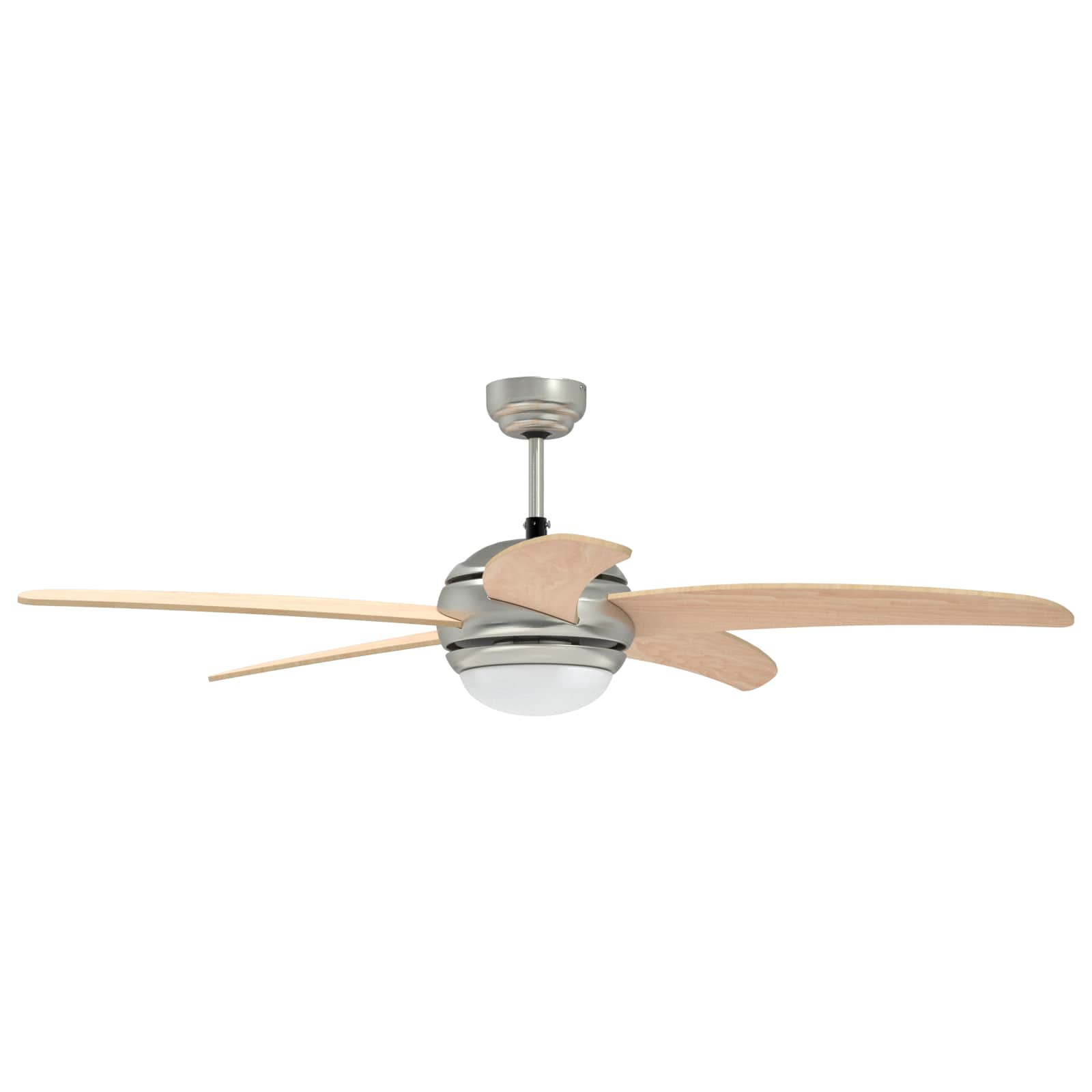 Deckenventilator mit Licht und Fernbedienung Ø 130 cm Weiß