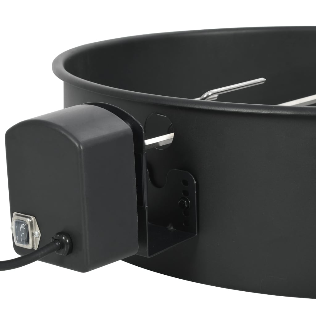 BBQ Rotisserie Ring Set 47 cm Schwarz