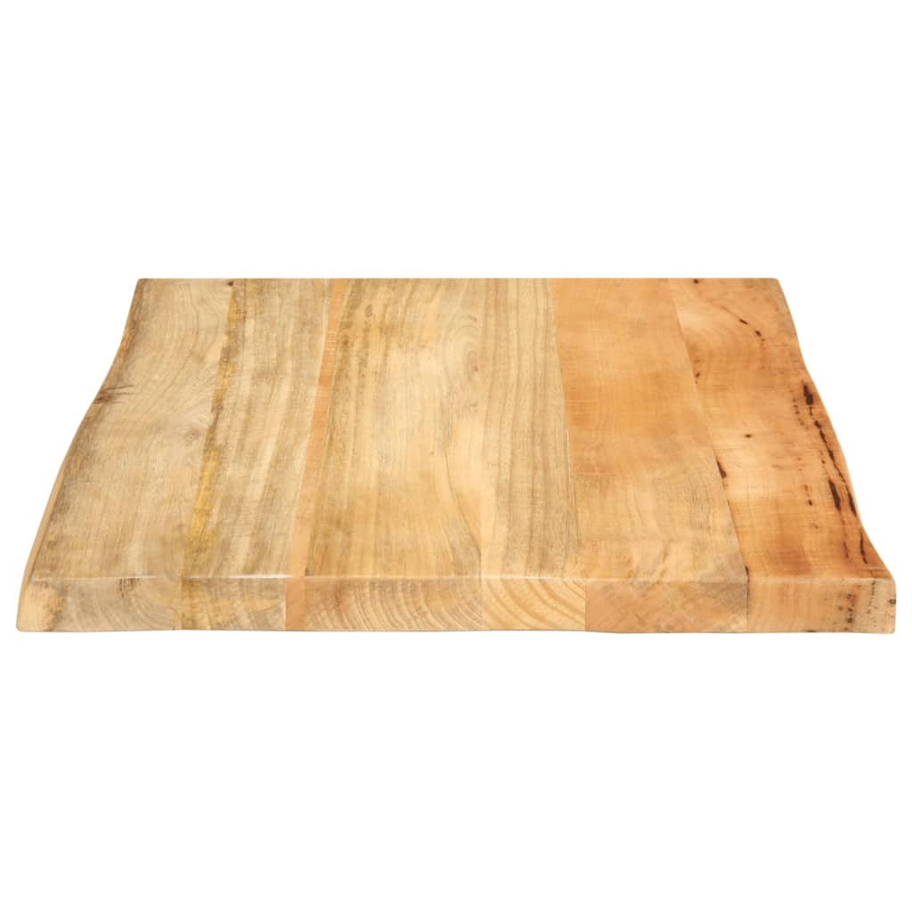 Tischplatte 40x40x2,5 cm Rechteckig Massivholz Akazie Baumkante