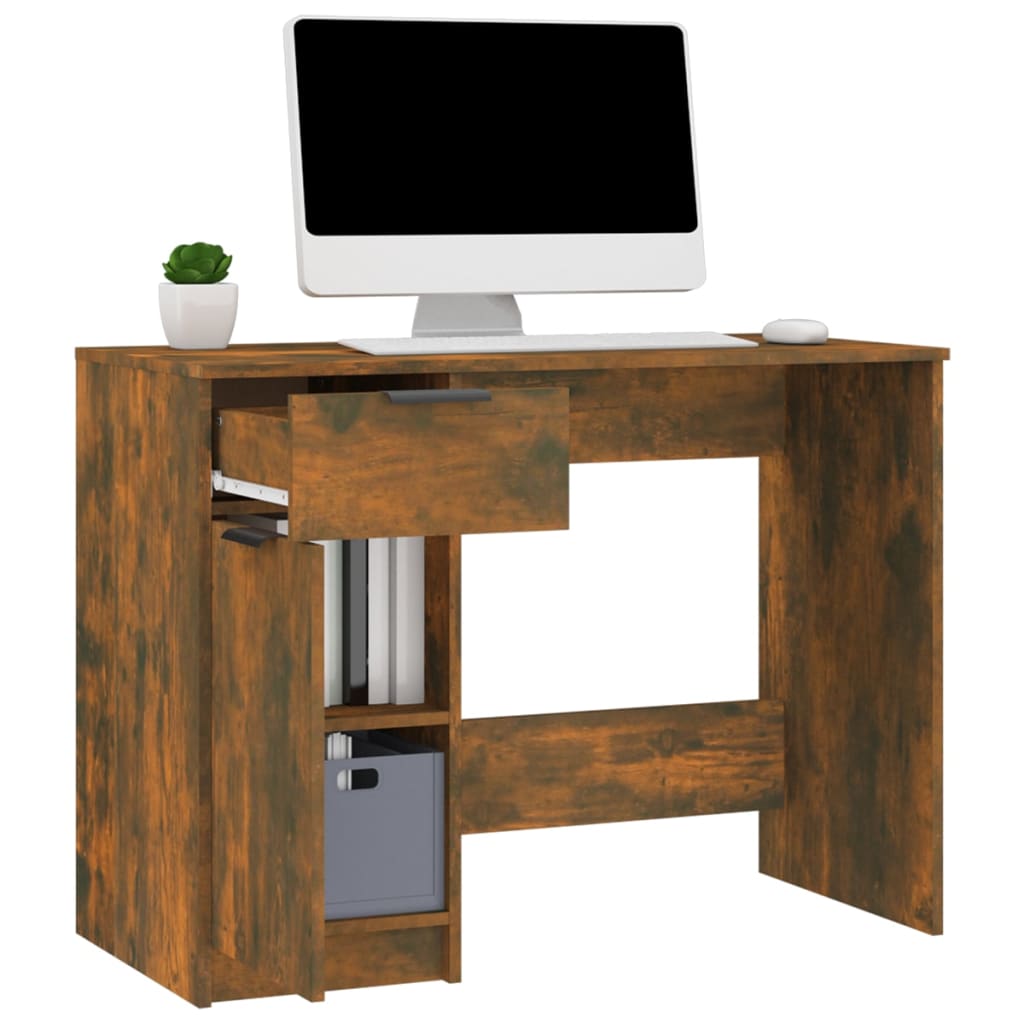 Schreibtisch Weiß 100x50x75 cm Holzwerkstoff