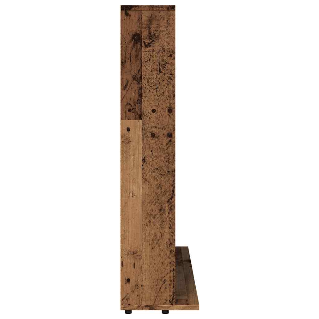 CD Regal Schwarz Eichen-Optik 101 x 23 x 177,5 cm Holzwerkstoff