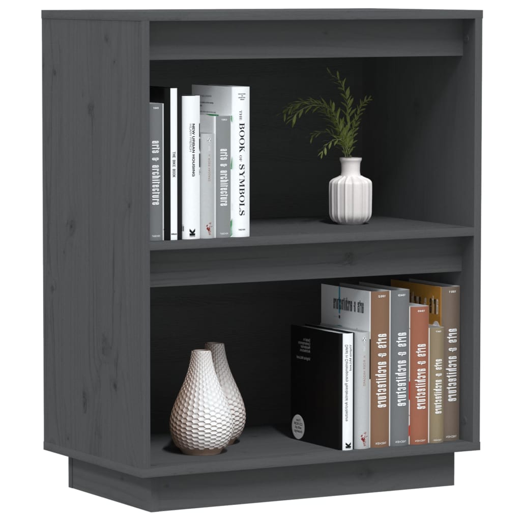 Beistellschrank Weiß 60x34x75 cm Massivholz Kiefer
