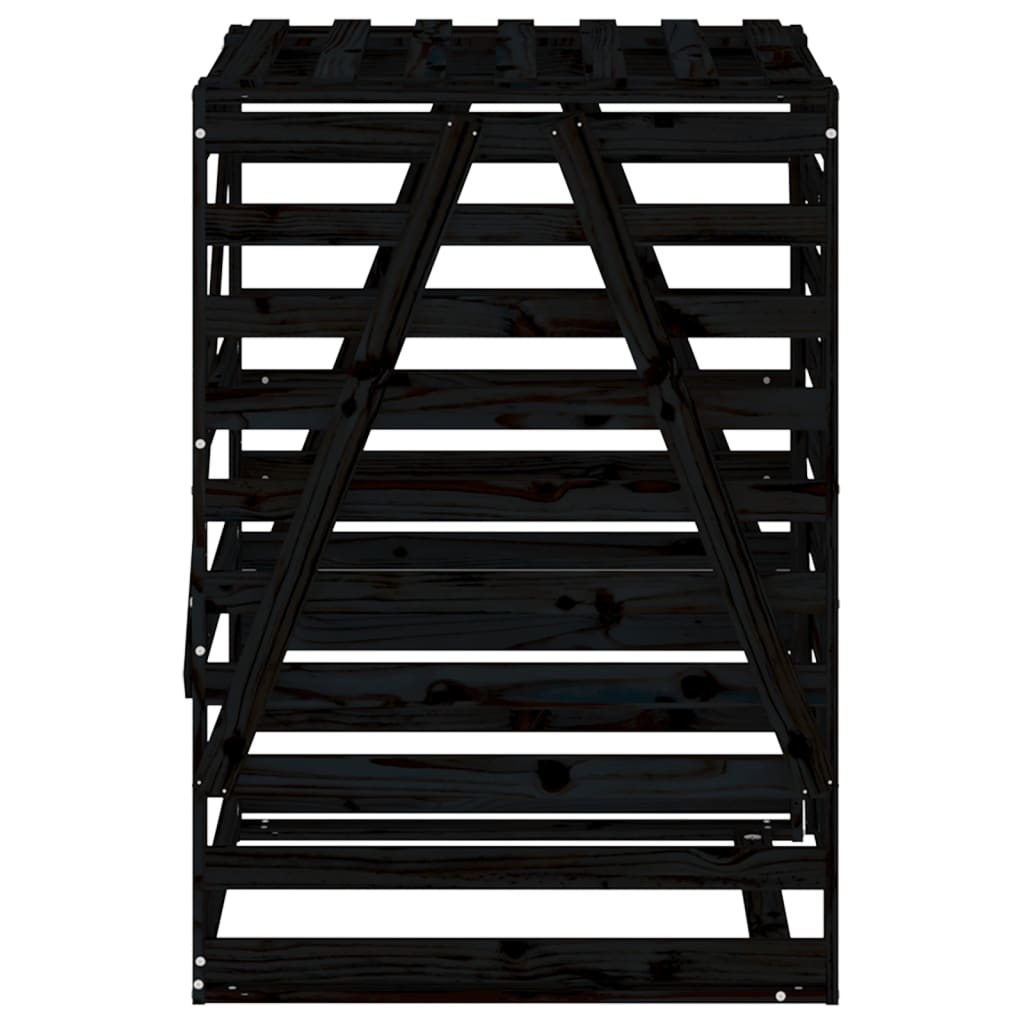 Mülltonnenbox 84x90x128,5 cm Massivholz Kiefer