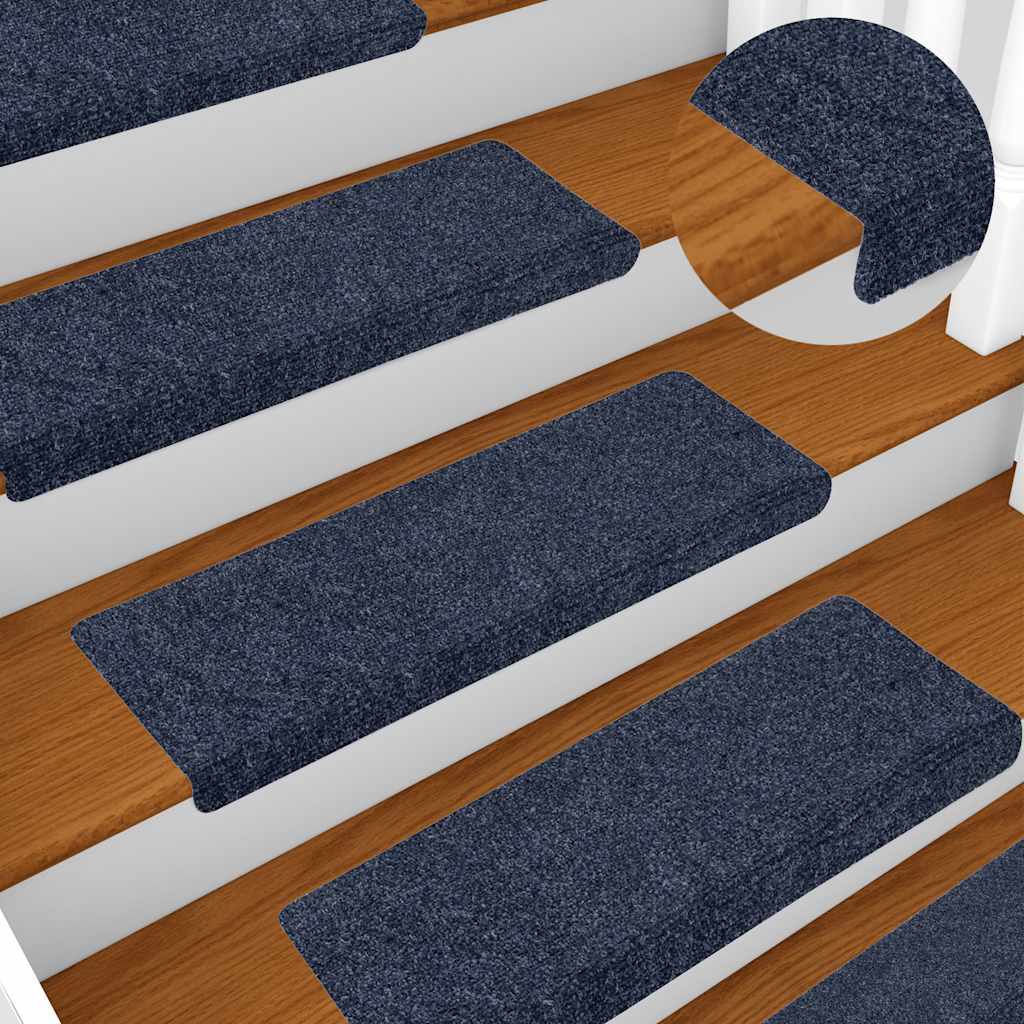 Stufenmatten Selbstklebend 15 Stk. 65x21x4 cm Hellbraun Rechteckiger Rand