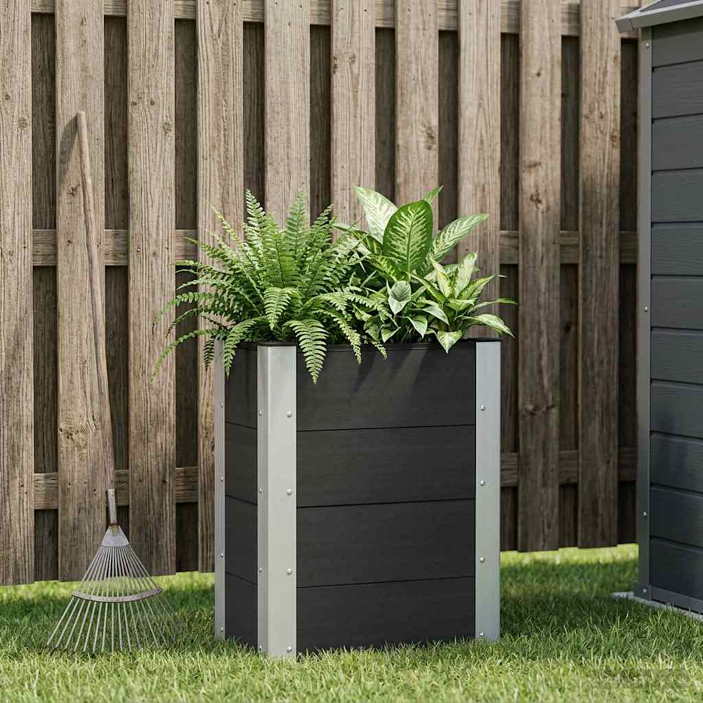 Garten-Hochbeet 200x50x54 cm WPC Grau