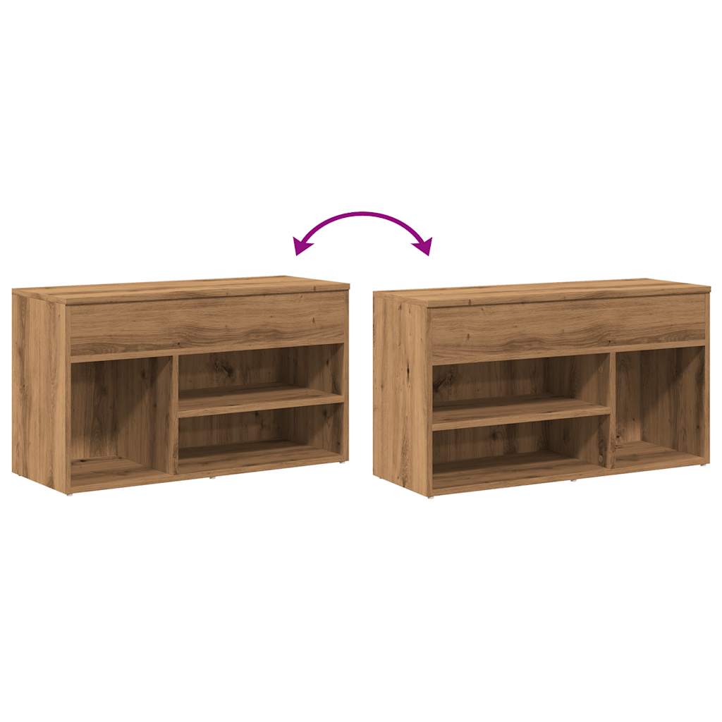Schuhbank Weiß 60x30x45 cm Holzwerkstoff