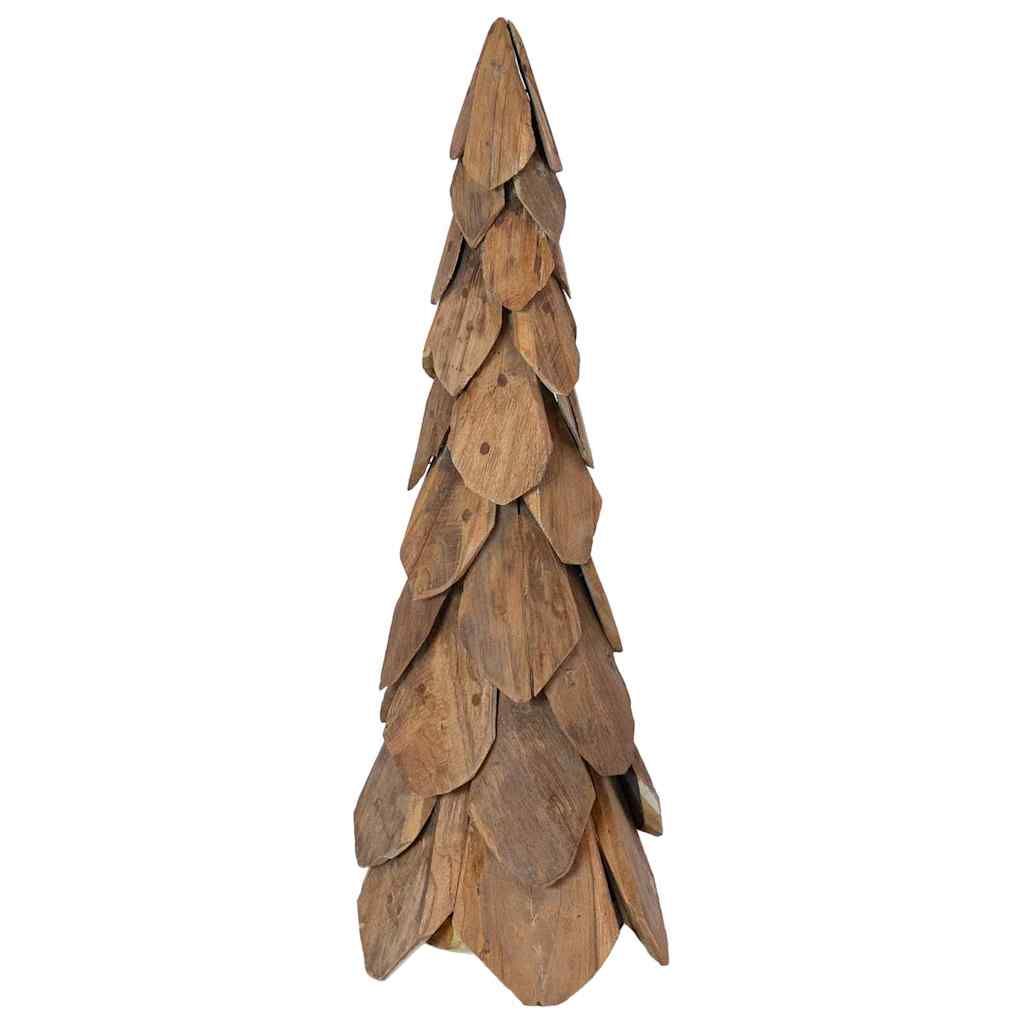 Weihnachtsbaum mit Ständer Braun 51 cm Massivholz Teak