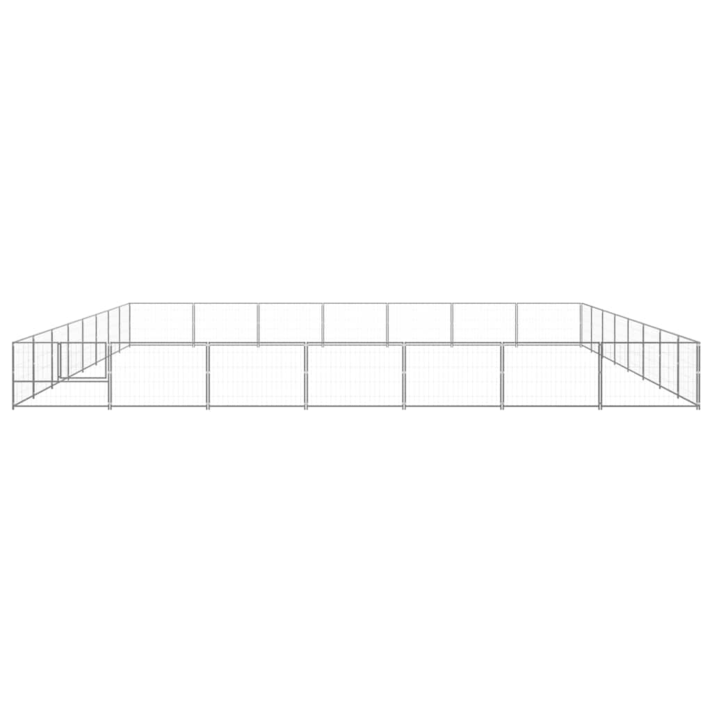 Hundezwinger Schwarz 4 m² Stahl