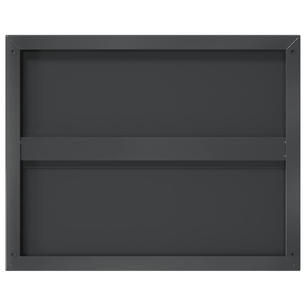 Wandregale 2 Stk. 100x40 cm Silbern Edelstahl